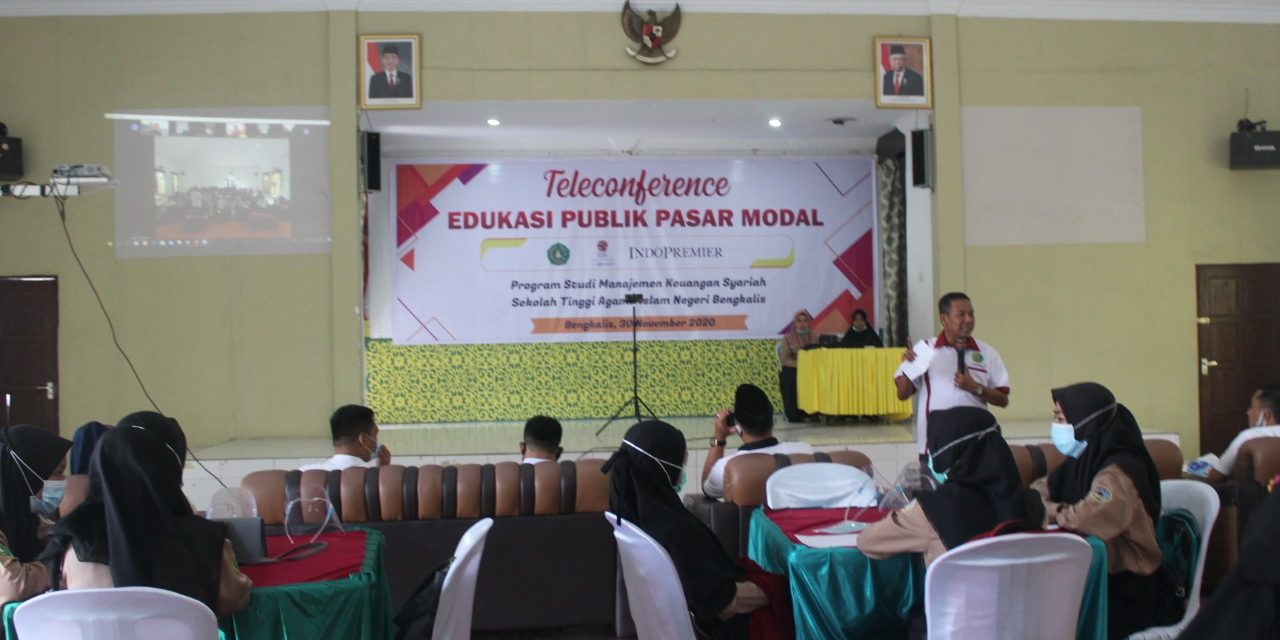 Prodi MKSy STAIN Bengkalis Taja Teleconference Edukasi Publik Pasar Modal